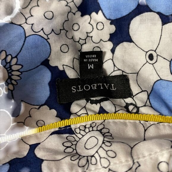 Talbots Floral‎ Long-Sleeve Button-Up Blouse Womens M - Picture 5 of 5